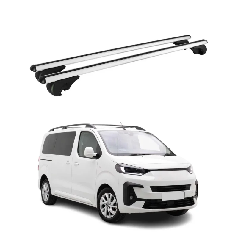 Dachträger Grundträger für Fiat Scudo 2022-2026 TÜV Aluminium Silber 2tlg