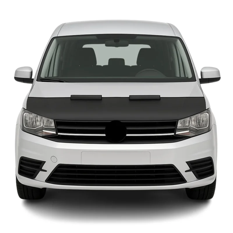 Haubenbra Steinschlagschutz Bonnet Bra für VW Caddy 2015-2020 Schwarz Halb
