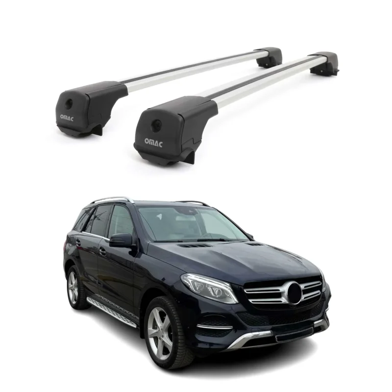 Dachträger für Mercedes M Klasse GLE W166 2012-2019 Aluminium 75kg Grau 2tlg