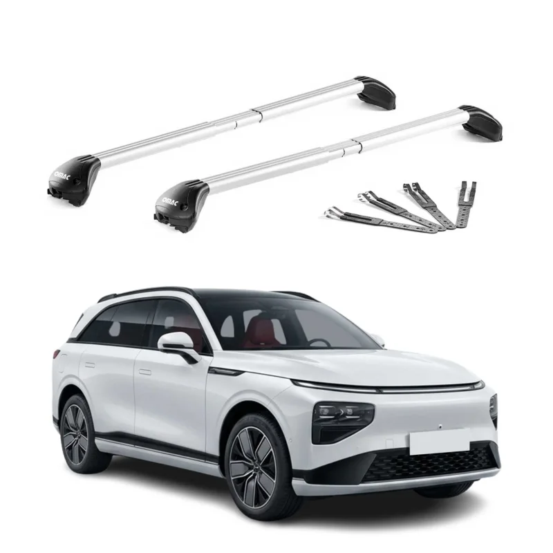 Dachträger Grundtäger für Xpeng G9 2022-2026 100kg Aluminium Silber 2 tlg ABE