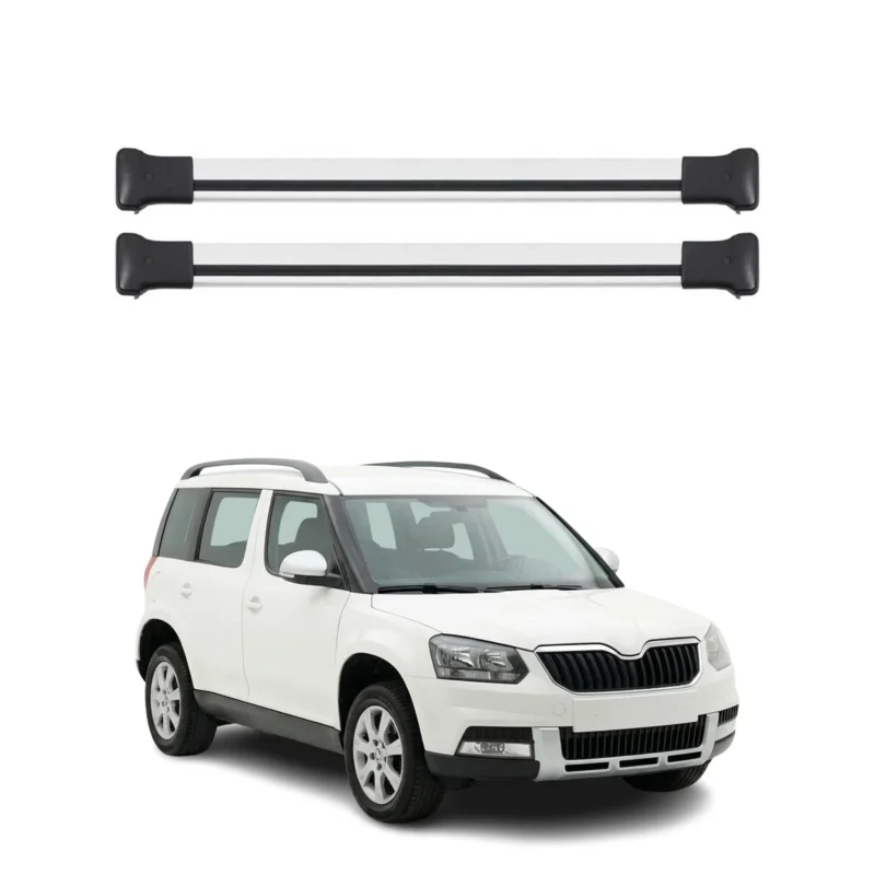 Dachträger Gepäckträger für Skoda Yeti 2009-2017 Relingträger Alu Silber 2x