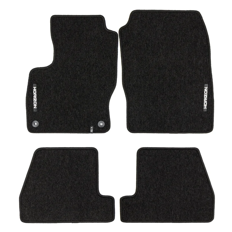 Velours Fußmatten für Ford Focus mk3 2010-19 Autoteppich Automatten Schwarz 4tlg
