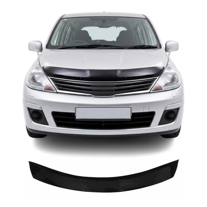 Motorhaube Deflektor Insektenschutz für Nissan Tiida C11 2004-2011 Dunkel