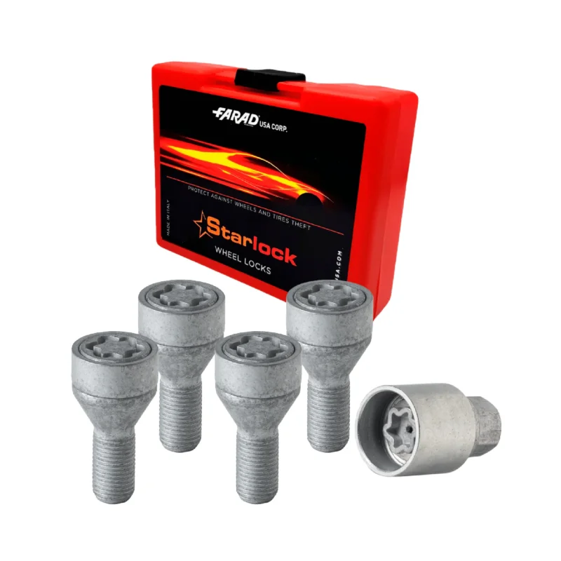 Radschloss Radschrauben Satz für Jeep Cherokee ab 2013 Silber 4tlg M12X1.25