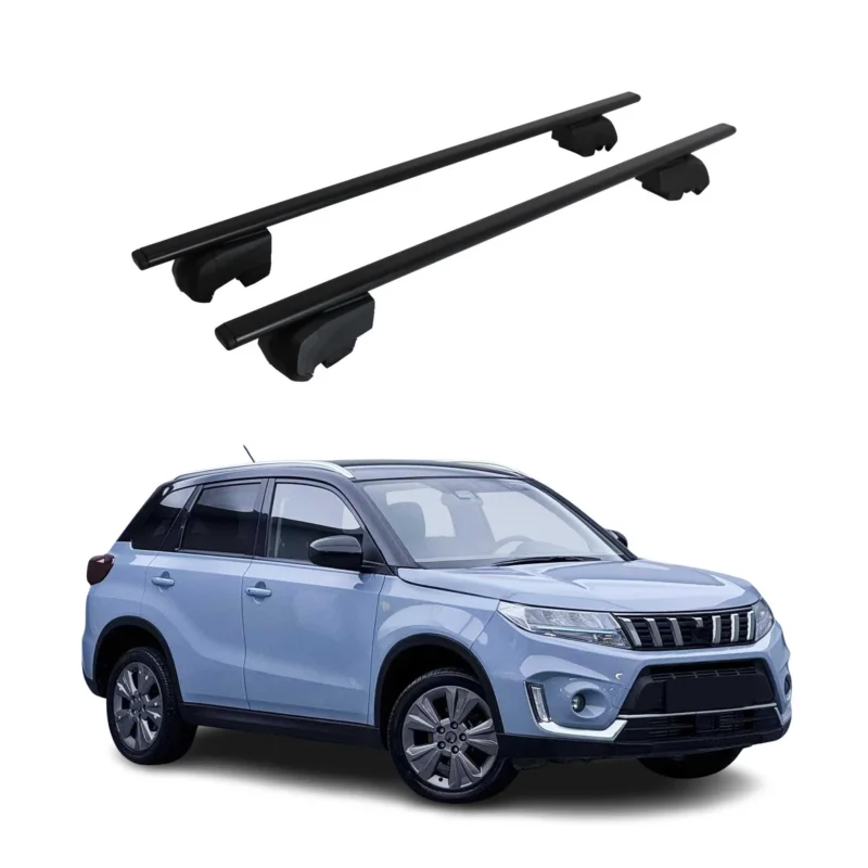 Dachträger Grundträger für Suzuki Vitara mk4 2015-2026 75kg Stahl Schwarz 2 tlg