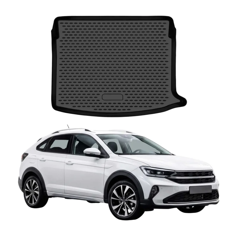 Kofferraummatte Laderaumwanne für VW Taigo 2021-2026 obere TPE Schwarz 1 tlg