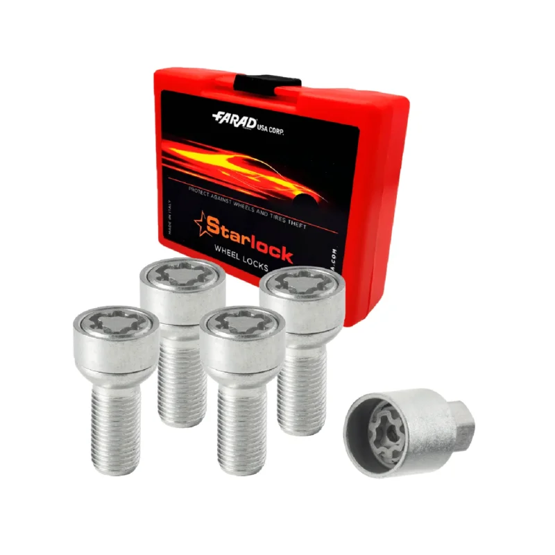 Radschloss Radschrauben Satz für Cupra Formentor ab 2020 Silber 4tlg M14X1.5