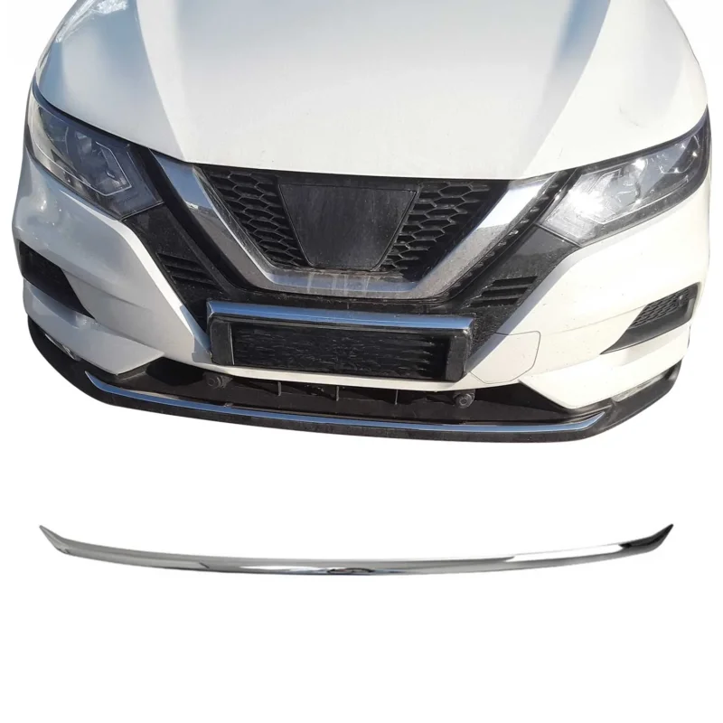 Kühlergrill Leisten Grillleisten für Nissan Qashqai J11 2017-21 Edelstahl Chrom