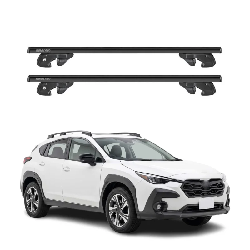 Dachträger Grundtäger für Subaru Crosstrek 2024-2026 Alu 90kg TÜV Schwarz 2tlg