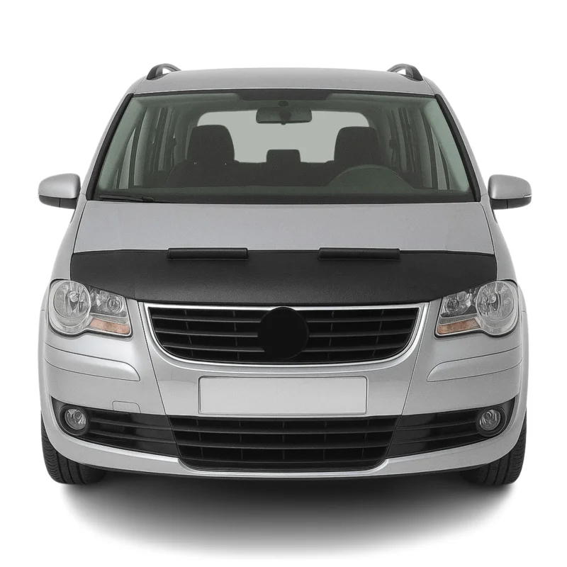 Haubenbra Steinschlagschutz Bonnet Bra für VW Touran 2003-2010 Schwarz Halb