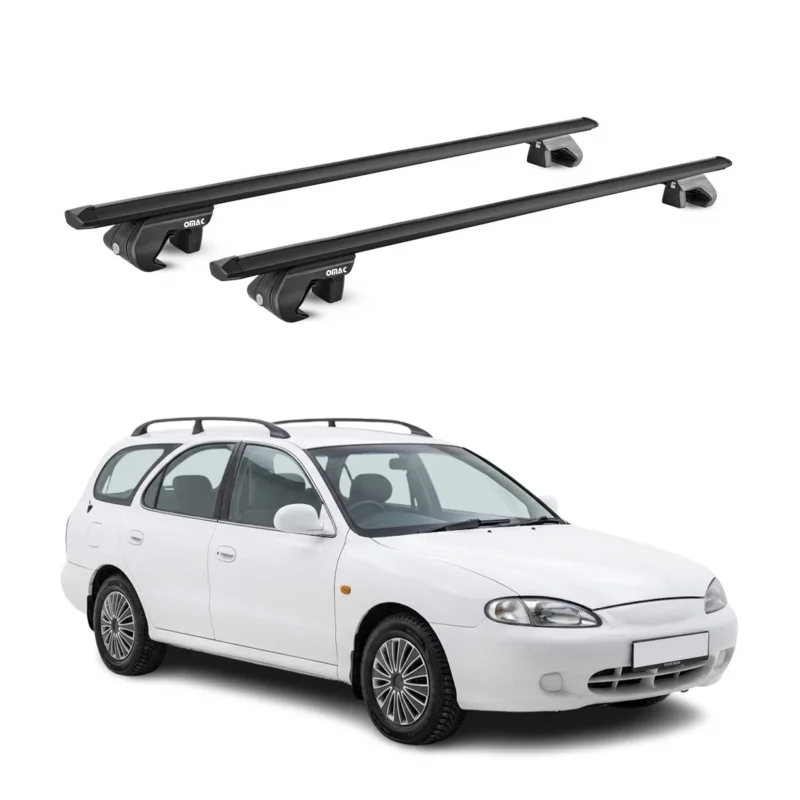 Dachträger Grundtäger für Hyundai Lantra mk2 Kombi 1995-2000 Alu Schwarz ABE