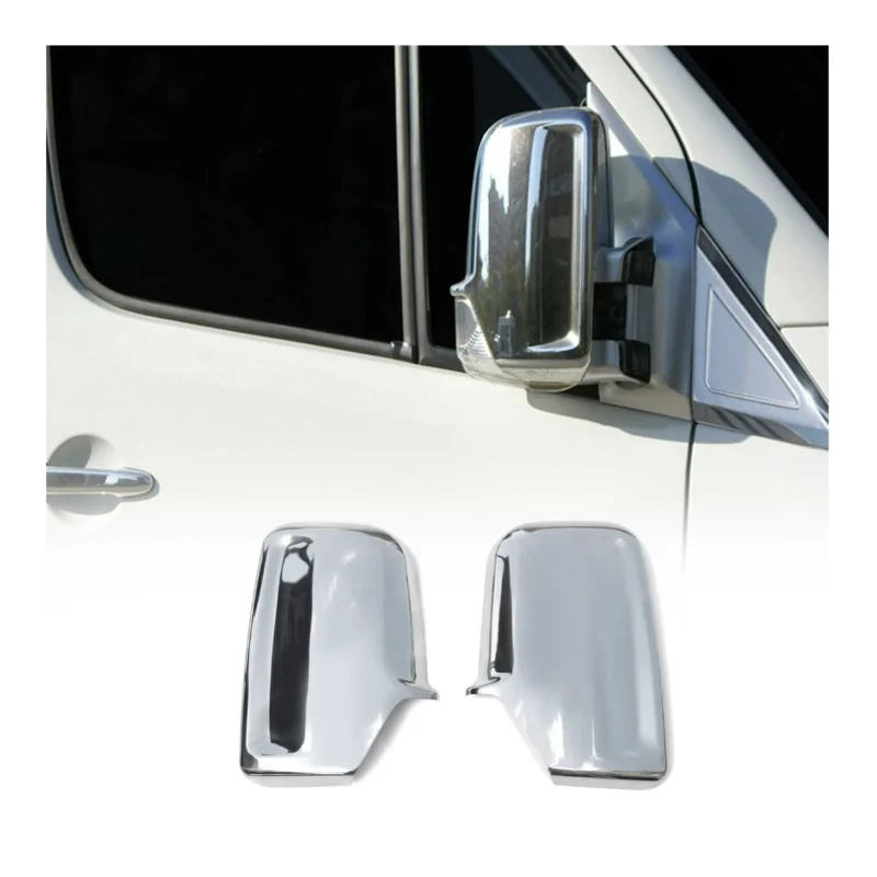 Spiegelkappen Spiegelabdeckung für VW Crafter 2006-2017 Chrom ABS Silber 2tlg