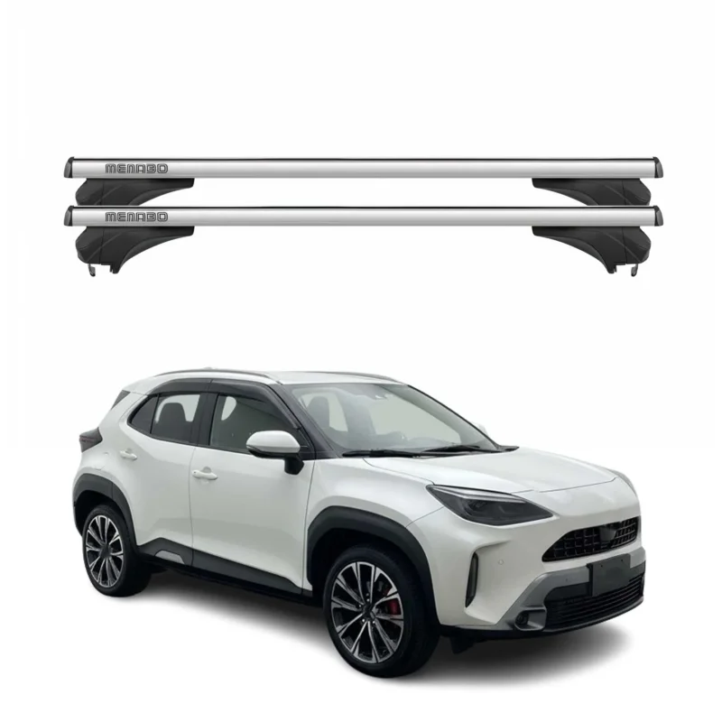 Menabo Dachträger für Toyota Yaris Cross XP210 2021-2026 Aluminium Silber 2 tlg