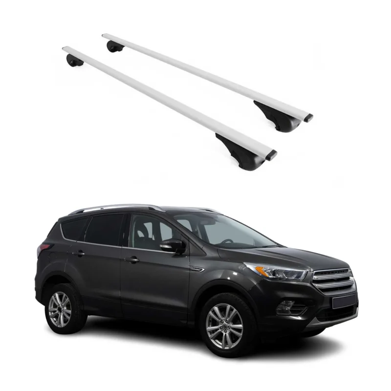 Dachträger Grundträger für Ford Kuga II Titanium 2012-2019 75kg Stahl Silber 2x