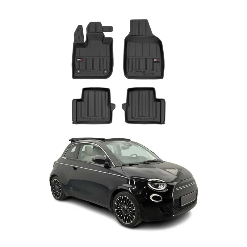 OMAC Gummi Fußmatten für Fiat 500E 2020-2026 Premium TPE 3D Automatten 4tlg