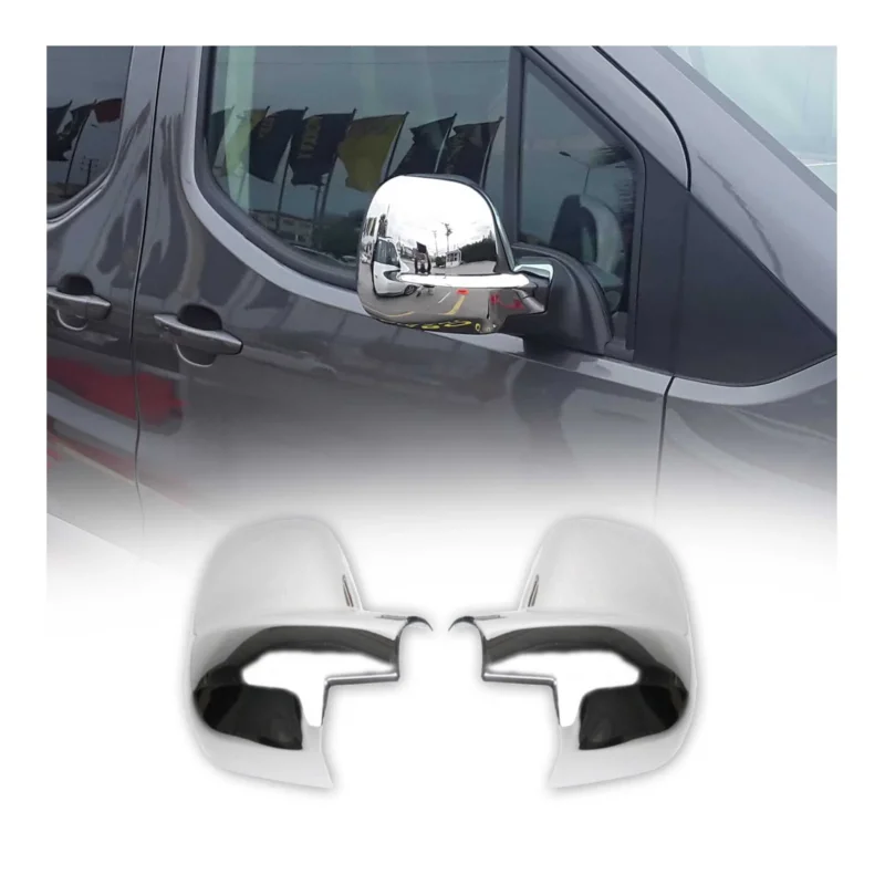 Spiegelkappen Spiegelabdeckung für Opel Zafira Life 2019-2026 Chrom ABS Silber