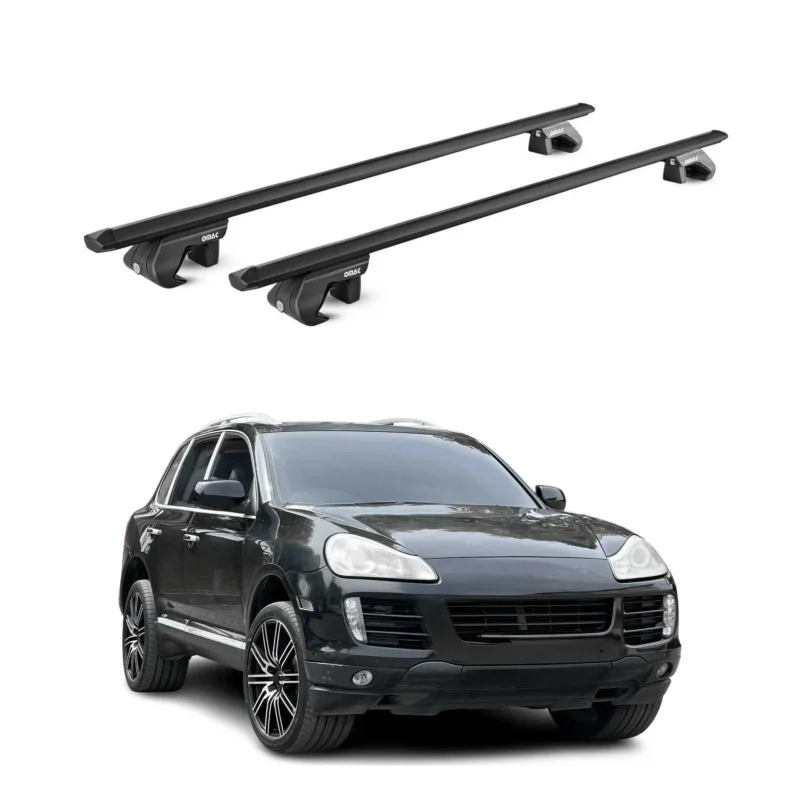 Dachträger Grundtäger für Porsche Cayenne 2002-2018 5 tür 90kg Alu Schwarz ABE
