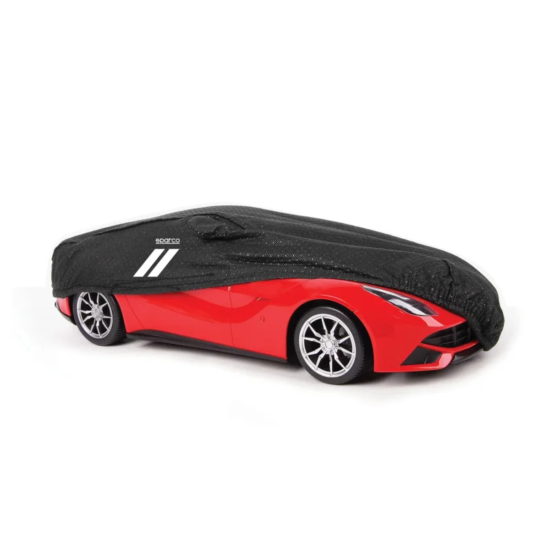 SPARCO Auto Schutzhülle Vollgarage Autoabdeckung Schwarz Ganzgarage Autogarage M