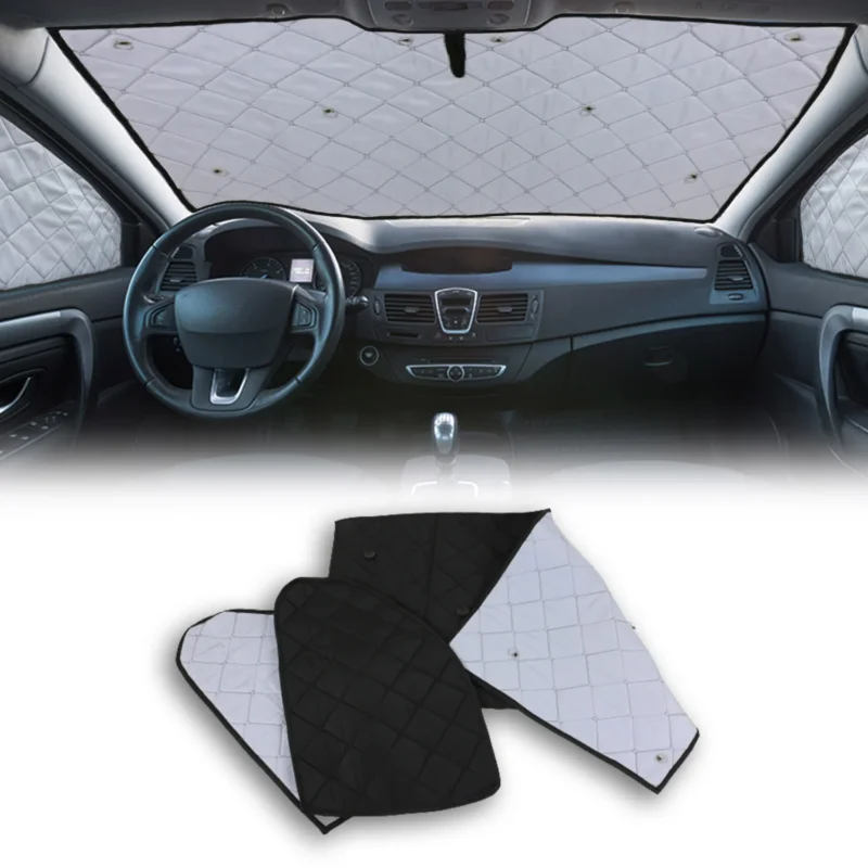 Magnetisch Vorhänge Thermo Sonnenschutz für Ford Tourneo Transit Custom 2013-24