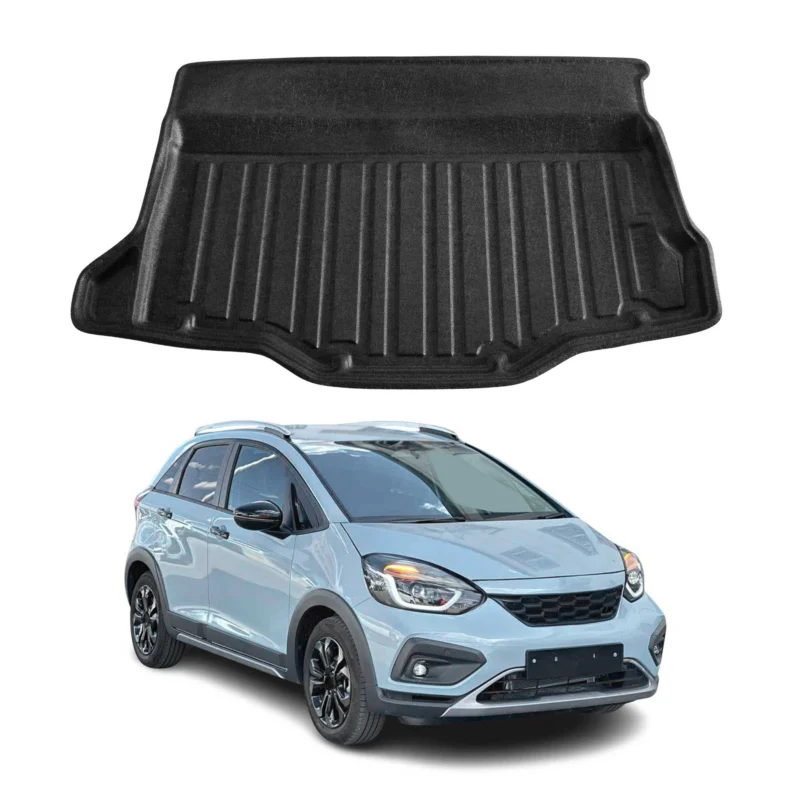 Kofferraumwanne Laderaumwanne für Honda Jazz 2FJ 2020-2026 Gummi TPE Schwarz