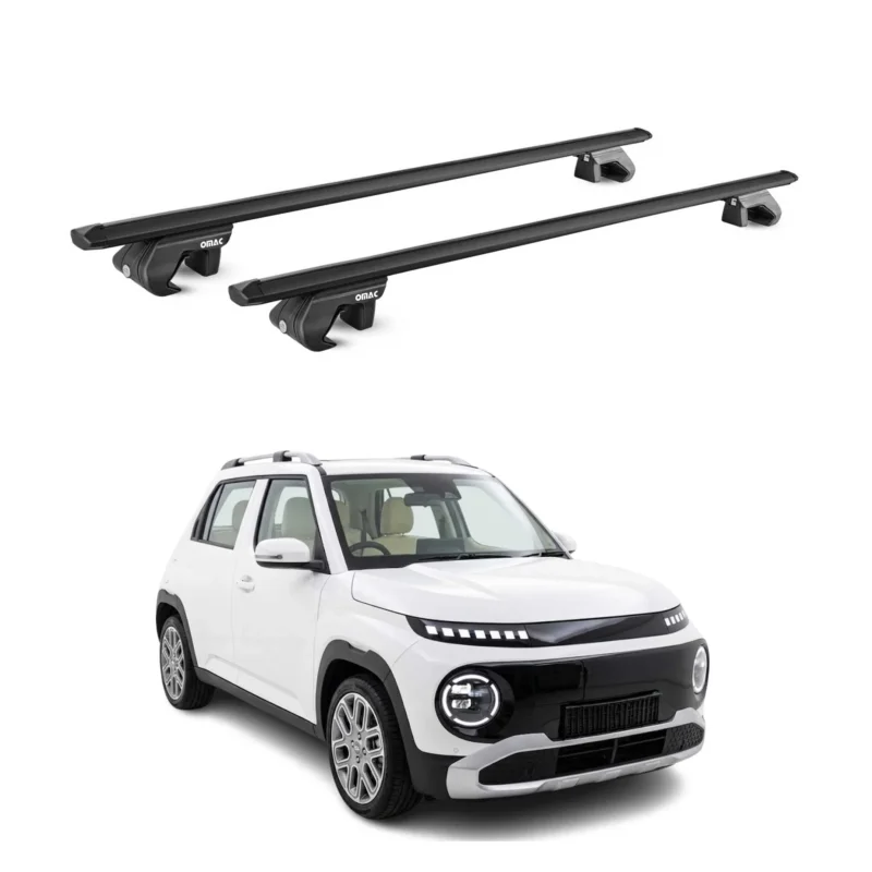 Dachträger Grundtäger für Hyundai Inster 2024-2026 90kg Aluminium Schwarz ABE