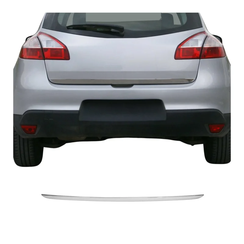 Kofferraumleiste Heckleiste für Renault Megane 2008-2016 Untere Chrom Edelstahl