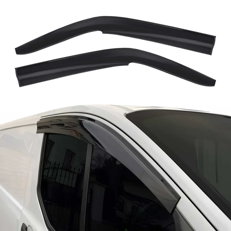 2x Windabweiser Regenabweiser für VW T6 T6.1 alle 2015-2022 Dunkel Acryl