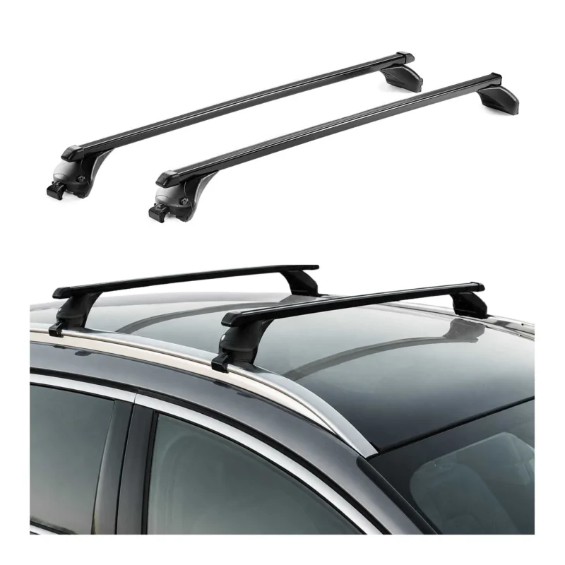 Quick Dachträger für Ford Edge II 2015-2023 Stahl Schwarz Abschließbar 2x