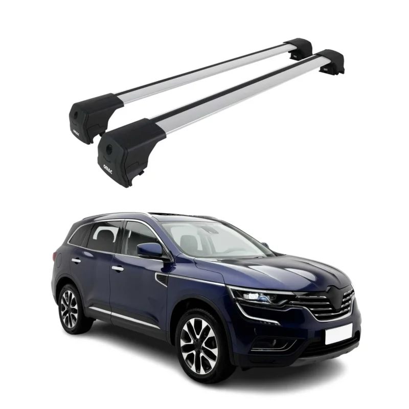 Dachträger Grundtäger für Renault Koleos II 2016-2024 75kg Aluminium Silber 2x