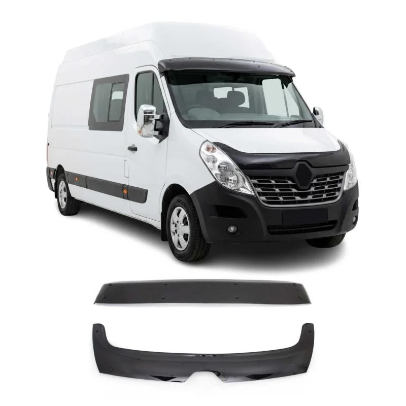 Sonnenblende Motorhaube Deflektor Set für Renault Master 3 2014-2020 Acryl 2tlg