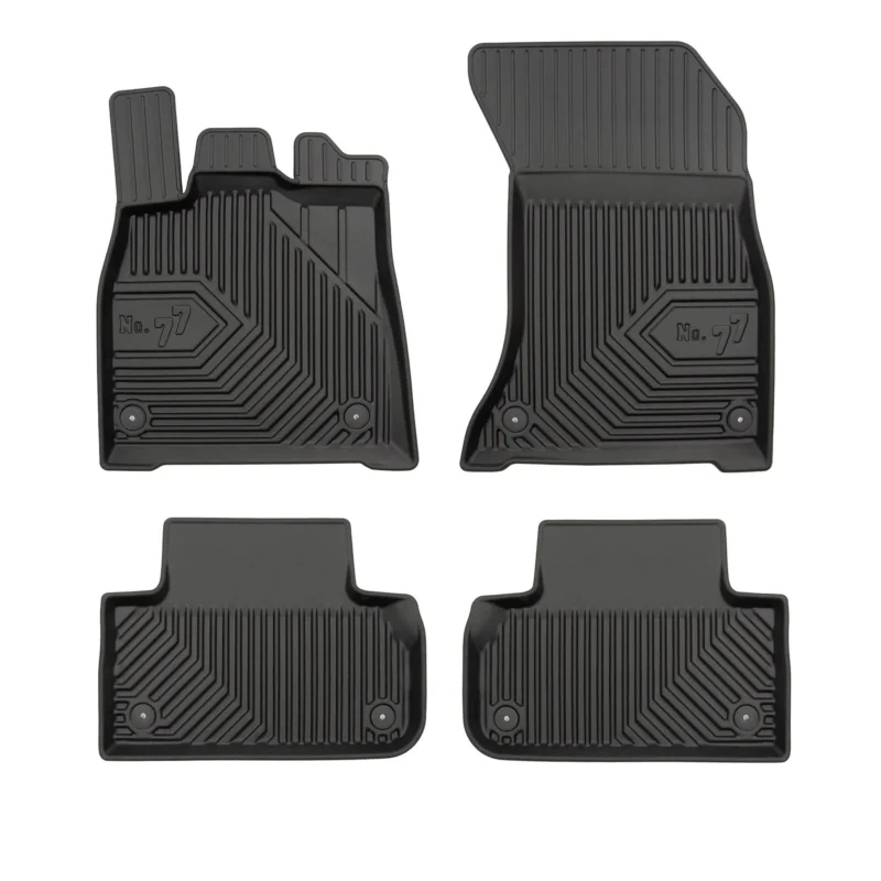 Fußmatten Gummimatten No.77 für Audi Q5 FYT Sportback 2021-2025 TPE Schwarz 4tlg