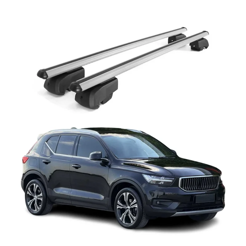 Dachträger Gepäckträger für Volvo XC40 2018-2026 Querträger ABE Alu Grau 2x