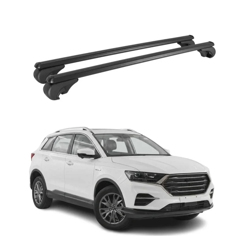 Dachträger Grundträger für SWM G01 / G01F 2018-2026 TÜV Aluminium Schwarz 2tlg