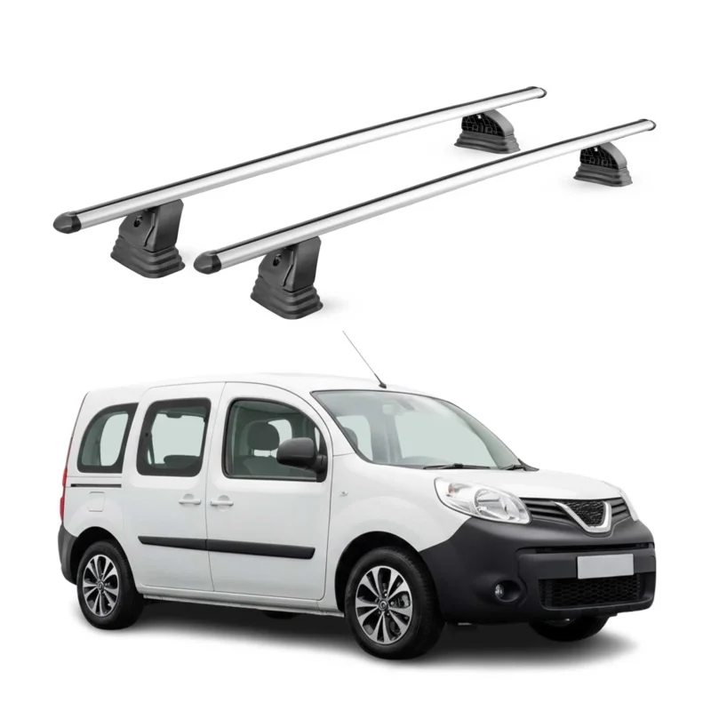 Alu Dachträger für Nissan NV250 2019-2021 TÜV T-Nut Abschließbar 2tlg Silber