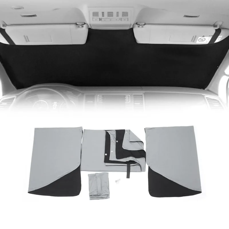 Frontscheibe Gardinen Maß Vorhänge für Mercedes Sprinter W907 2018-2026 3tlg