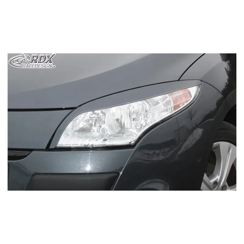 RDX Scheinwerferblenden für Renault Megane III 2008-2015 ABS TÜV