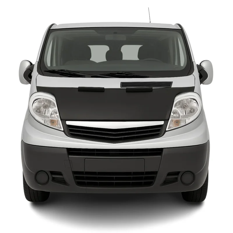 Haubenbra Steinschlagschutz Bonnet Bra für Renault Trafic 2001-2014 Schwarz Halb