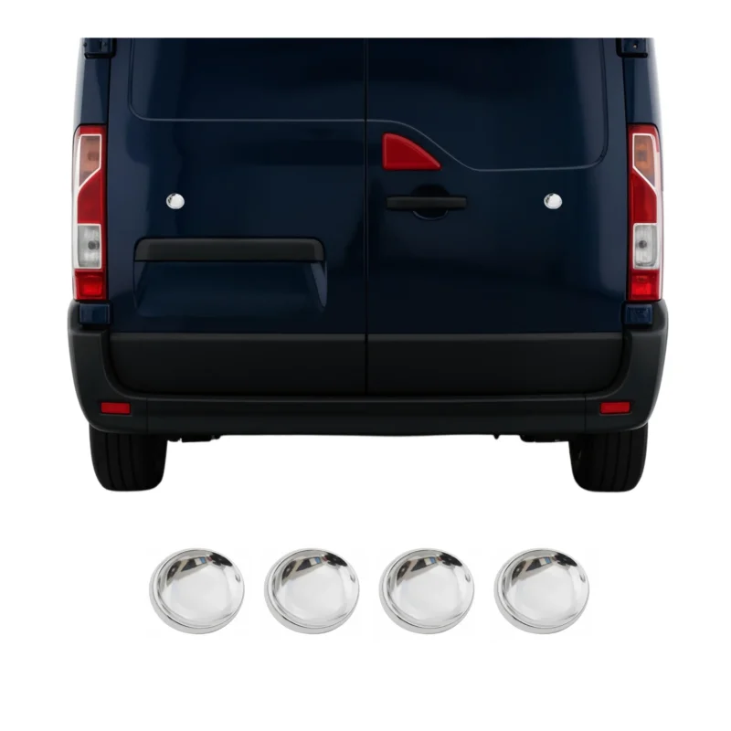 Rücklicht Leisten Heckleuchte für Renault Master 2010-2023 Edelstahl Chrom 4tlg
