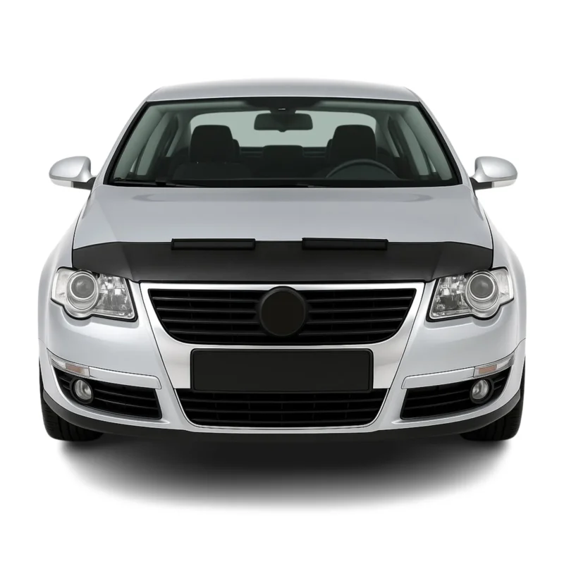 Haubenbra Steinschlagschutz Bonnet Bra für VW Passat B6 2005-2010 Schwarz Halb