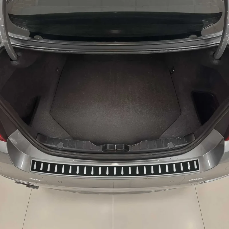 Ladekantenschutz Stoßstange für BMW 5er G30 Limo 2016-2023 Chrom carbon foliert