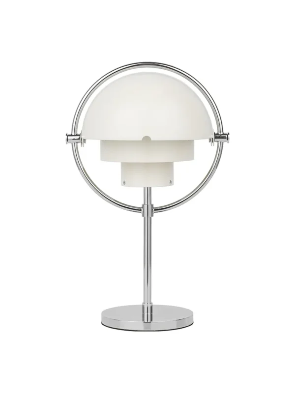 Multi-Lite Portable Tischleuchte, Chrom/Weiß von GUBI