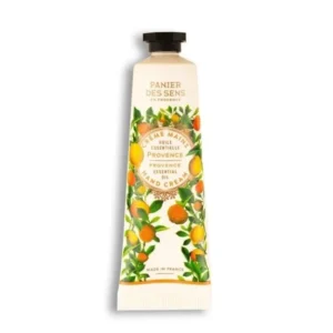 Handcreme Provence 30ml von Panier Des Sens, Mini-Handcreme mit Sheabutter, Olivenöl und ätherischen Ölen aus Zitrone und Zypresse für weiche, hydratisierte und duftende Hände.