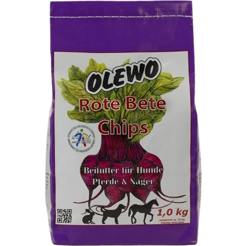 OLEWO Rote Bete-Granulat-Chips für Hund, Pferd & Nager