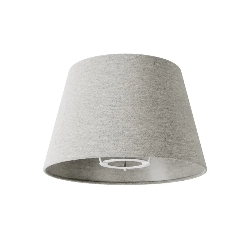 Paralume Impero S con attacco E27 per lampada da tavolo o applique - Made in Italy - Lana Grigio Chiaro