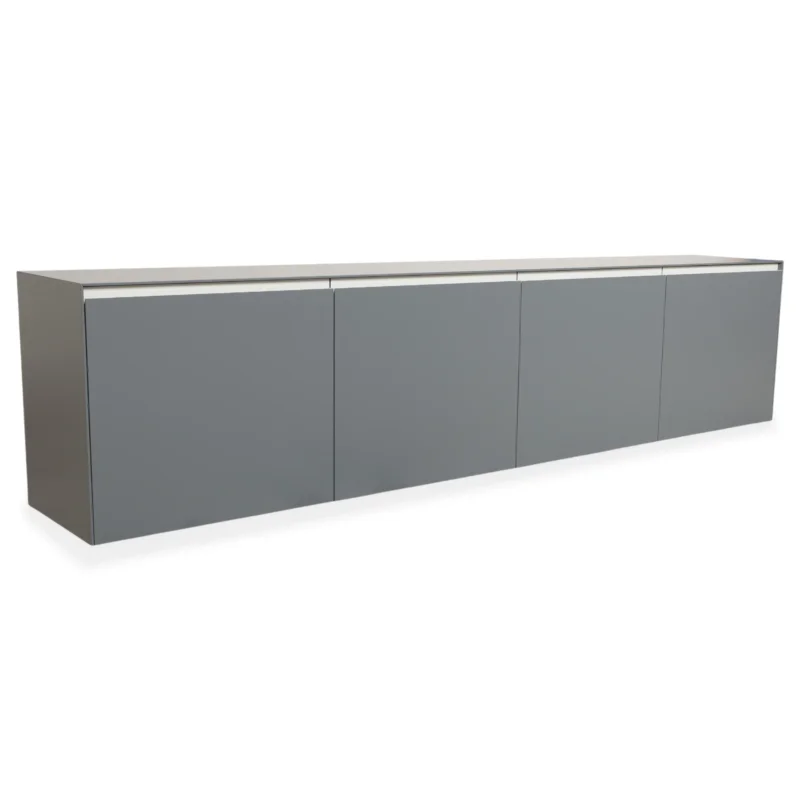 Piure Nex Sideboard Holz Grau Wandmontage