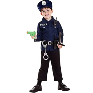 7-tlg. Polizei Kleinkinderkostüm 96-160 cm