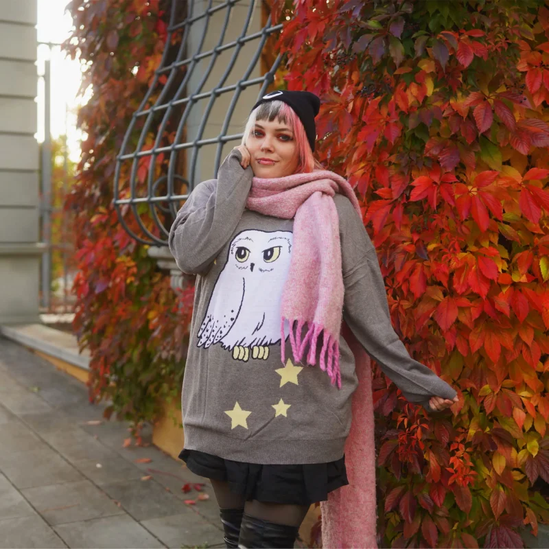 Produktbild Harry Potter - Hedwig Oversize Sweater grau