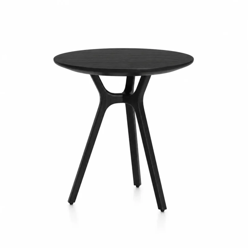 Rén Cafébord Ø54 cm in Schwarz Eiche von Stellar Works