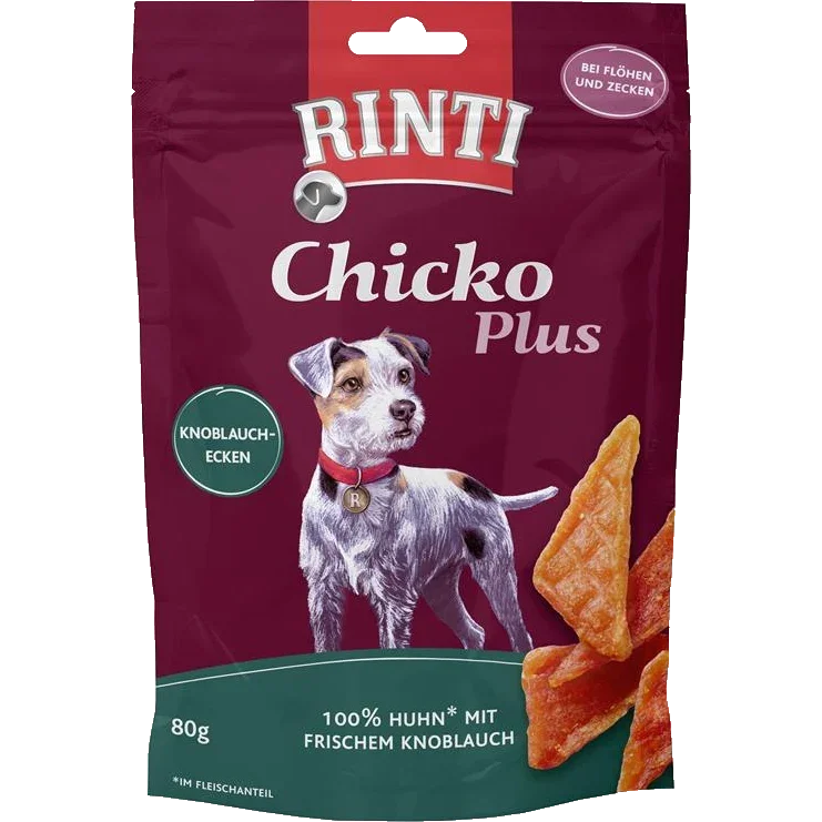 Rinti Chicko Plus Knoblauch Ecken 80 g