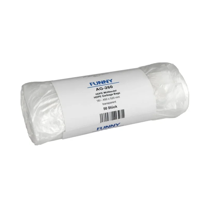 SanTRAL® Polybeutel für Abfallbehälter 18 Liter, transparent